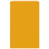 vidaXL Comodini 2 pz Giallo Senape 34,5x39x62 cm in Acciaio