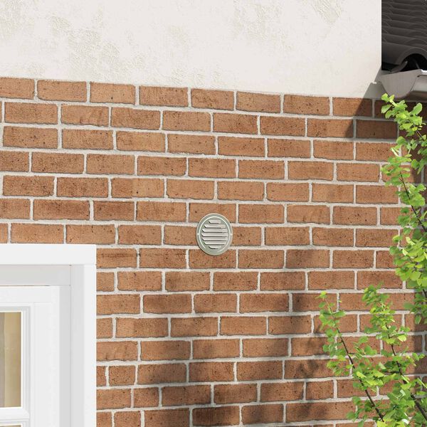 vidaXL Coperture per ventilazione d'aria 4 pcs Argento 80 mm