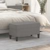 vidaXL Panca Grigio Scuro 70x35x41 cm in Tessuto