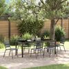 vidaXL Set da Pranzo per Giardino 7 pcs Antracite