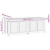 vidaXL Contenitore Giardino con Borsa 150x50x55 cm Legno Massello Teak