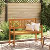 vidaXL Panchina da giardino Marrone 110 x 56 x 90 cm