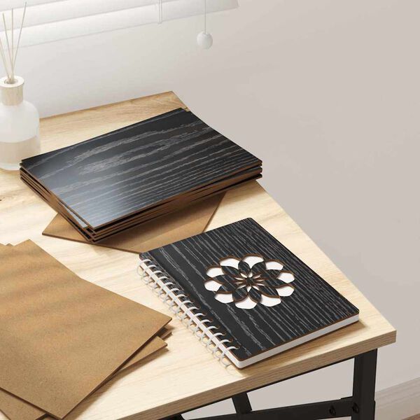 vidaXL Pannelli decorativi 12 pcs Rovere nero 21 x 30 x 0.3 cm