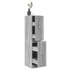 vidaXL Armadietto da Farmacia Grigio Sonoma 30x41x144,5 cm Truciolato