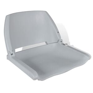 vidaXL Sedile per Barca Pieghevole senza Cuscino Grigio 48x51x41 cm