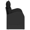 vidaXL Divano da giardino Nero 124 x 62 x 69cm polyrattan