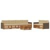 vidaXL Set di divani da esterno 7 pz Naturale e Beige