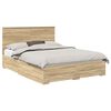 vidaXL Struttura del letto con cassetto Rovere Sonoma 150 x 200 cm