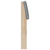 vidaXL Testiera imbottita Grigio chiaro 120 cm Pino massello