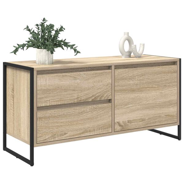 vidaXL Mobile TV Sonoma 100 x 36 x 49.5 cm Legno multistrato