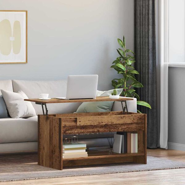 vidaXL Tavolino da salotto Legno vecchio 80 x 50,5 x 41,5 cm