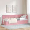 vidaXL Cornice del letto ad angolo Rosa 80 cm x 200 cm Velluto