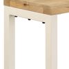 vidaXL Tavolo Consolle 120x35x76 cm Legno Massello di Mango e Acciaio