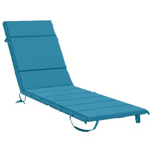 vidaXL Cuscino per Lettino GEMERT 100% Poliestere Azzurro