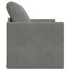 vidaXL Divano Letto da Terra 2 in 1 Grigio Scuro 122x204x55 cm Velluto