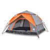 vidaXL Tenda a Cupola 4 Persone Grigio e Arancione a Rilascio Rapido