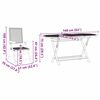 vidaXL Set da Pranzo per Giardino 5 pcs Grigio