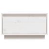 vidaXL Tavolino da Salotto Bianco 55x56x32 cm Legno Massello di Pino