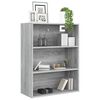 vidaXL Armadietto Pensile a Parete Grigio Sonoma 69,5x32,5x90 cm