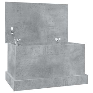 vidaXL Contenitore Grigio Cemento 50x30x28 cm in Legno Multistrato