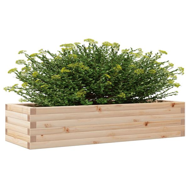 vidaXL Fioriera da Giardino 110x40x23 cm in Legno Massello di Pino