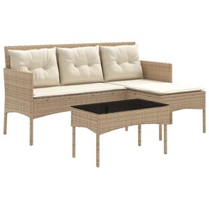 vidaXL Set Divano da Giardino 2 pz polyrattan