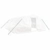 vidaXL Serra con Telaio in Acciaio Bianco 30 m&sup2; 6x5x2,3 m