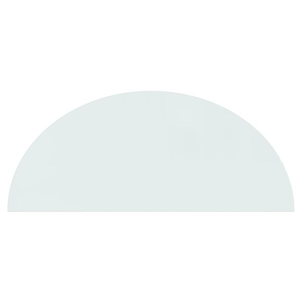 vidaXL Lastra in Vetro per Caminetto Semicircolare 1200x500 mm