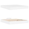 vidaXL Struttura letto con materasso con materasso 2 pcs Bianco PVC