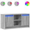 vidaXL Mobile Porta TV con LED Grigio Sonoma 100x34x50cm in Truciolato
