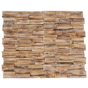 vidaXl Pannelli per Pareti 10 pz 1,01 m&sup2; in Legno Massello di Teak