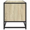 vidaXL Mobile TV Rovere Sonoma 80x34,5x40 cm Legno Multistrato Metallo