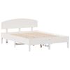 vidaXL Letto senza Materasso Bianco 140x190 cm Legno Massello di Pino