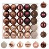 vidaXL Set di Palline di Natale 50 pz Champagne e marrone 8 cm