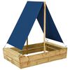 vidaXL Sabbiera con Tetto 80x60x97,5 cm Legno di Pino Impregnato