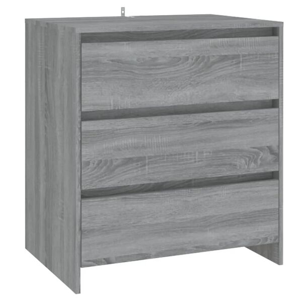 vidaXL Credenza Grigio Sonoma 70x41x75 cm in Truciolato