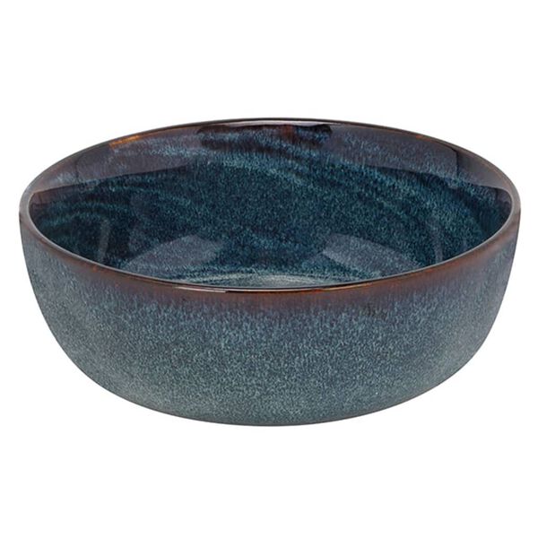 Cosy & Trendy Ciotola con Motivo a Cerchi Atlantis 6pz &Oslash;16,5 cm Blu