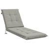 vidaXL Cuscino per Lettino GEMERT 100% Poliestere Grigio