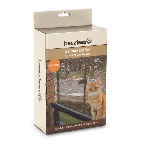 Beeztees Rete Trasparente per Gatti da Balcone 6x3 m 410483