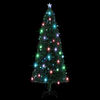 vidaXL Albero di Natale Preilluminato con Supporto e LED 240 cm Fibra Ottica