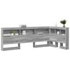 vidaXL Testata contenitore Grigio Sonoma 90 cm Legno multistrato