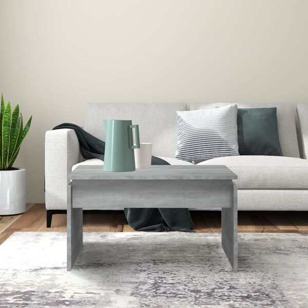 vidaXL Tavolino da Salotto Grigio Sonoma 68x50x38 cm Legno Multistrato