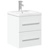 vidaXL Mobile da Bagno con Lavabo Bianco