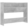 vidaXL Scarpiere Muro 2pz Grigio Cemento 80x18x60cm Legno Multistrato