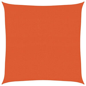vidaXL Vela Parasole 160 g/m&sup2; Quadrata Arancione 4x4 m in HDPE