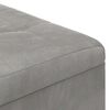 vidaXL Pouf contenitore Grigio chiaro 80 x 80 x 45 cm Velluto