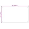 vidaXL Paraschizzi per Cucina Color Latte 100x60 cm in Vetro Temperato