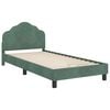 vidaXL Struttura letto bambini con testata Verde Mare 90 x 200 cm
