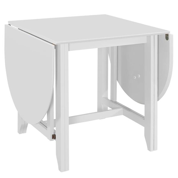 vidaXL Tavolo da Pranzo Estensibile Bianco (75-180)x75x74 cm in MDF