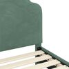 vidaXL Struttura letto bambini con testata Verde Mare 90 x 190 cm
